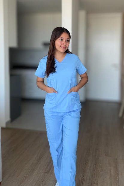 Uniforme Celeste Bebé (Popelina)