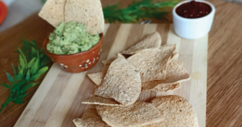 Porción de Chips con Guacamole
