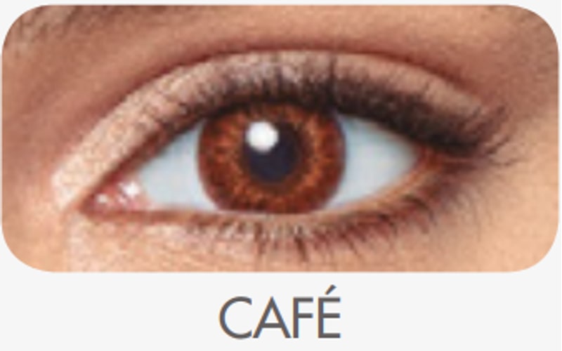 Lente de contacto Café · Air Optix Colors