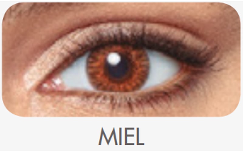 Lente de contacto Miel · Air Optix Colors